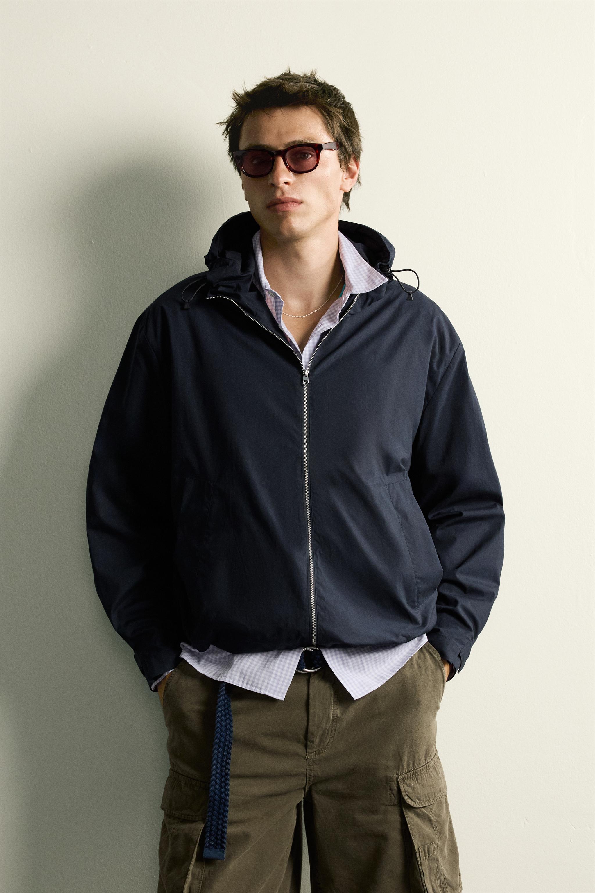 LIGHTWEIGHT REGULAR FIT POPLIN JACKET